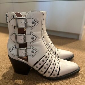 Coach Phoebe Western Leather Bootie